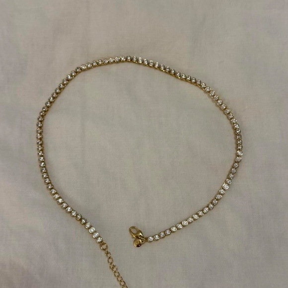 Madewell Tennis Collection Bezel Set Crystal Necklace - Picture 4 of 6